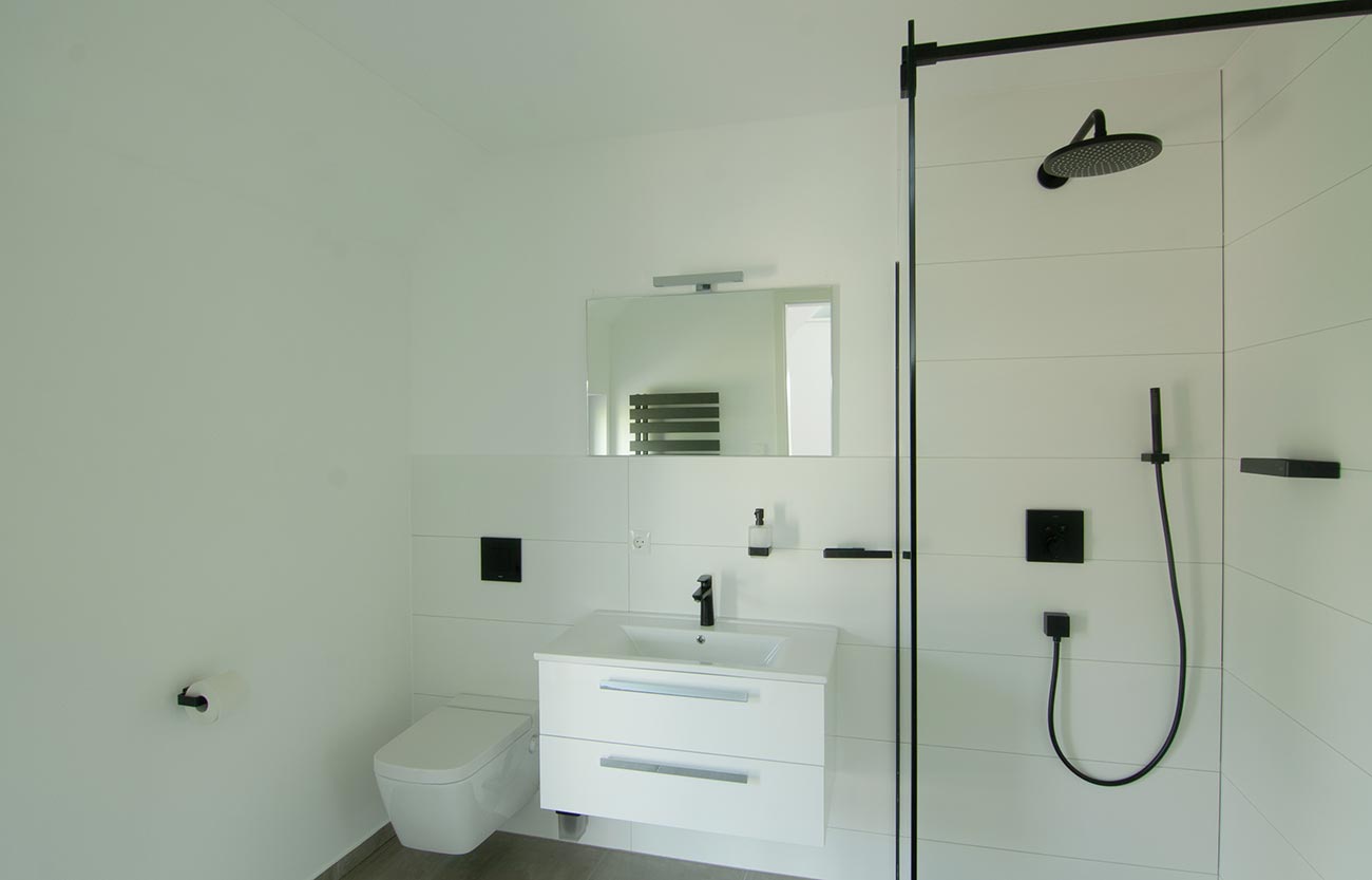 Modernes Einfamilienhaus in Frankenberg - Badezimmer